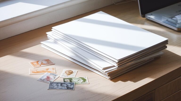 Combien de timbre pour 4 feuilles ?