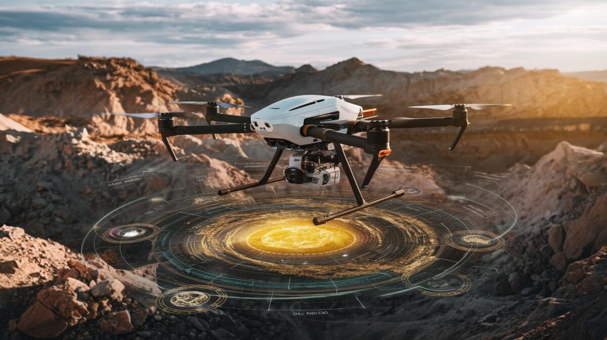 Gisement d'or : ce nouveau drone permet de quadriller une zone à jusqu'à 2 mètres sous terre